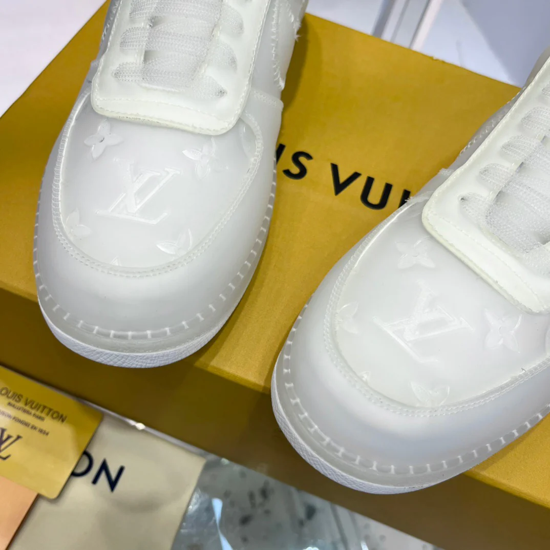 Blue, Green, Yellow and White Shoes