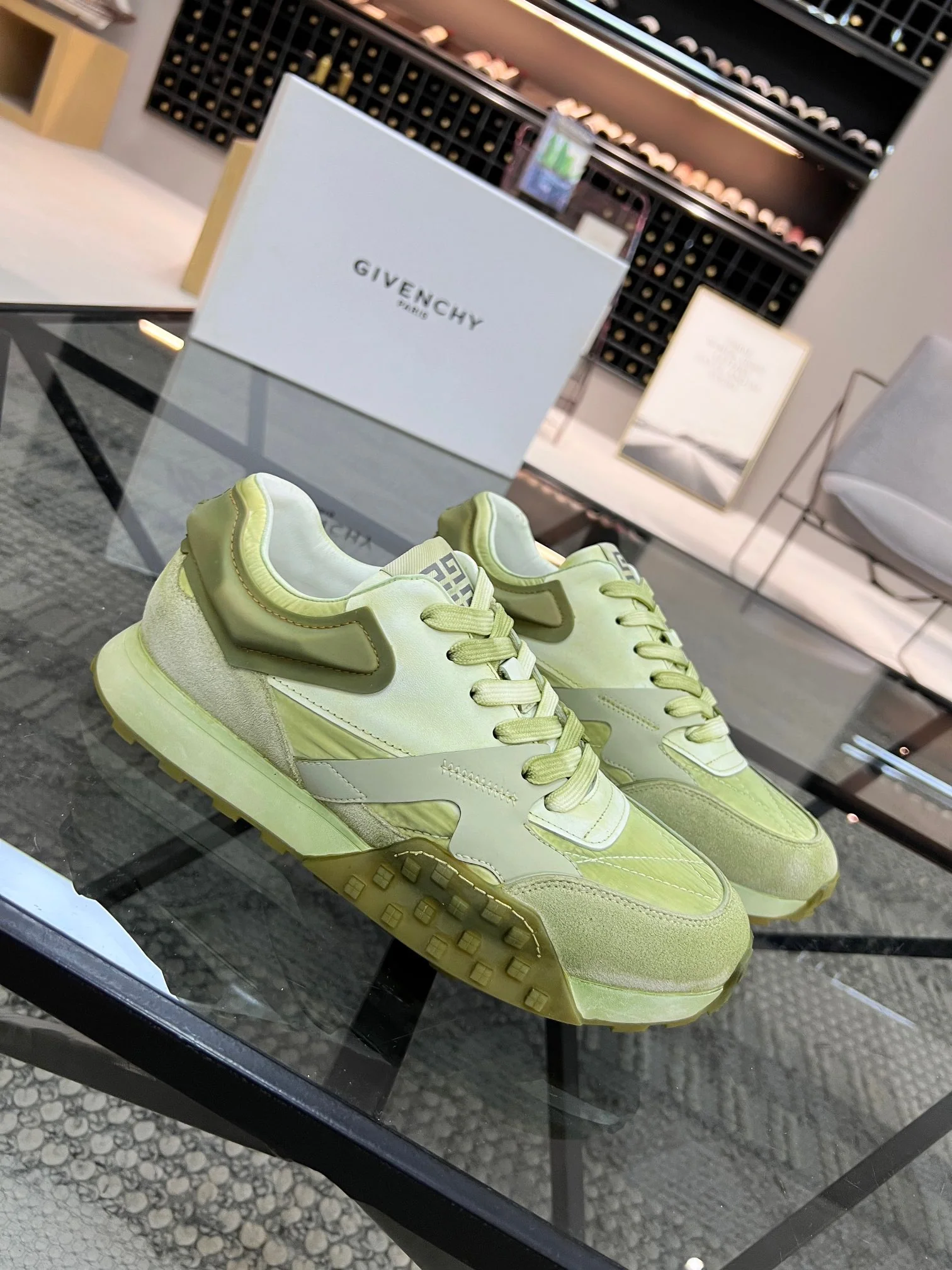 Orange, Light green, Yellow, White and Light Blue Shoes