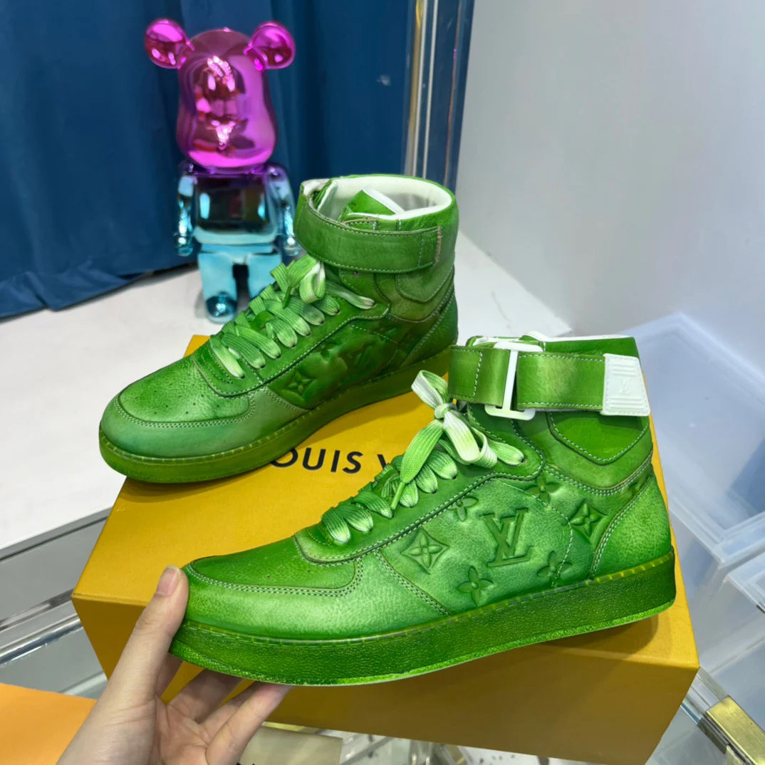 Green, Blue and Yellow Shoes