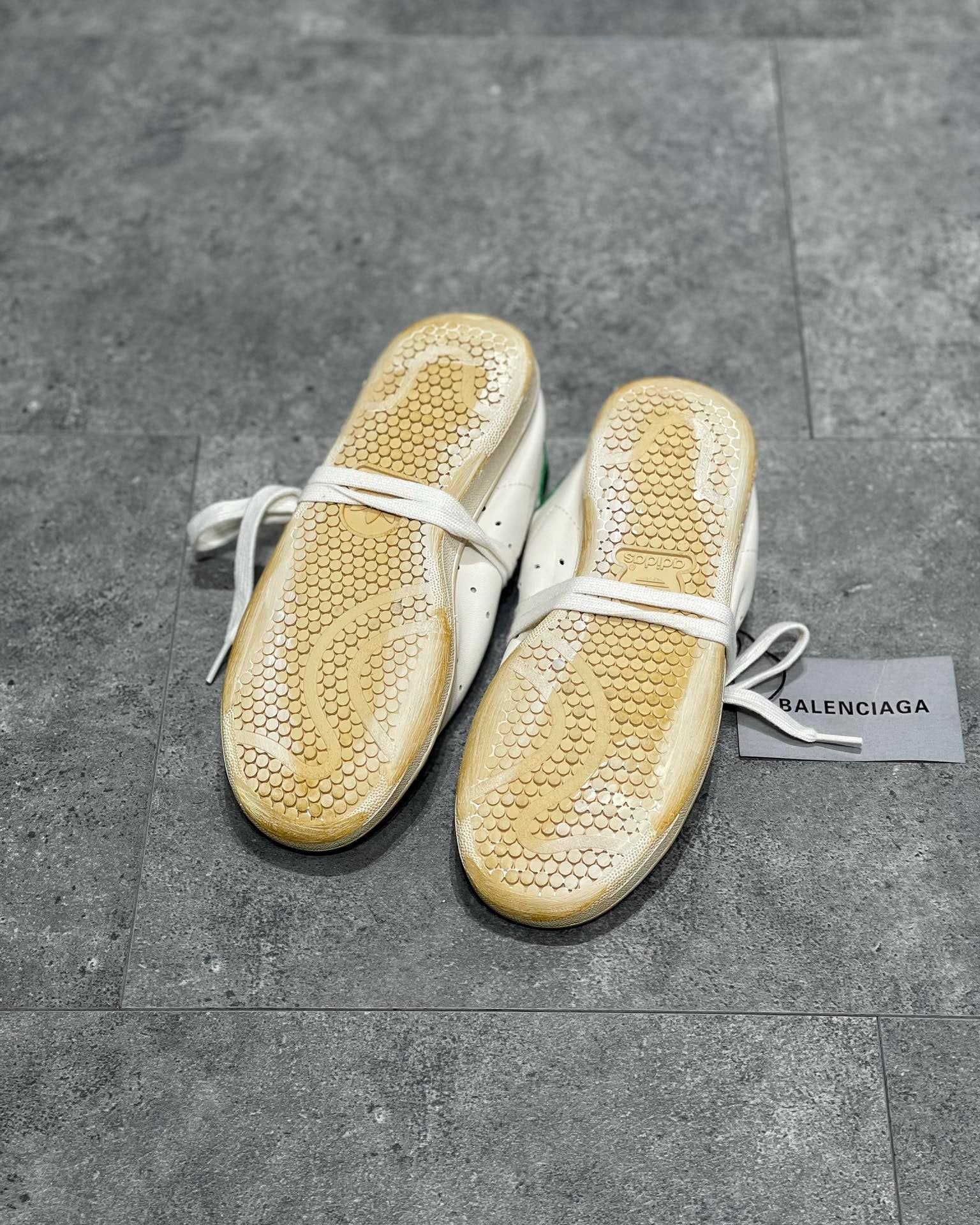 Black, White black and White green Shoes