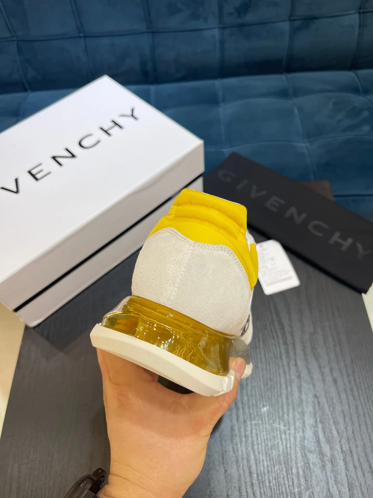 White yellow, White red, White black, White green and White blue Shoes