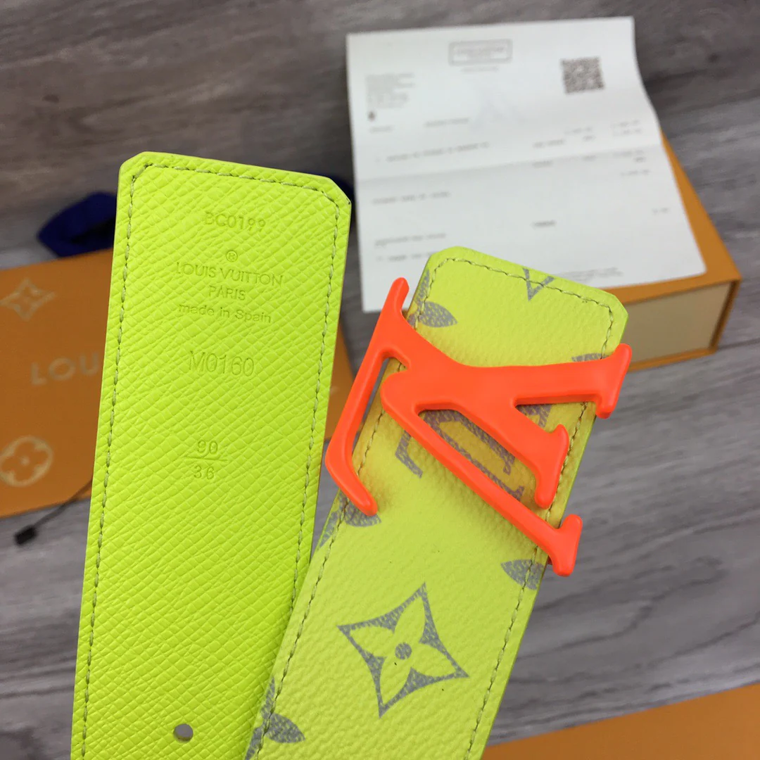 Black, Grey, Light Green And Blue Belts