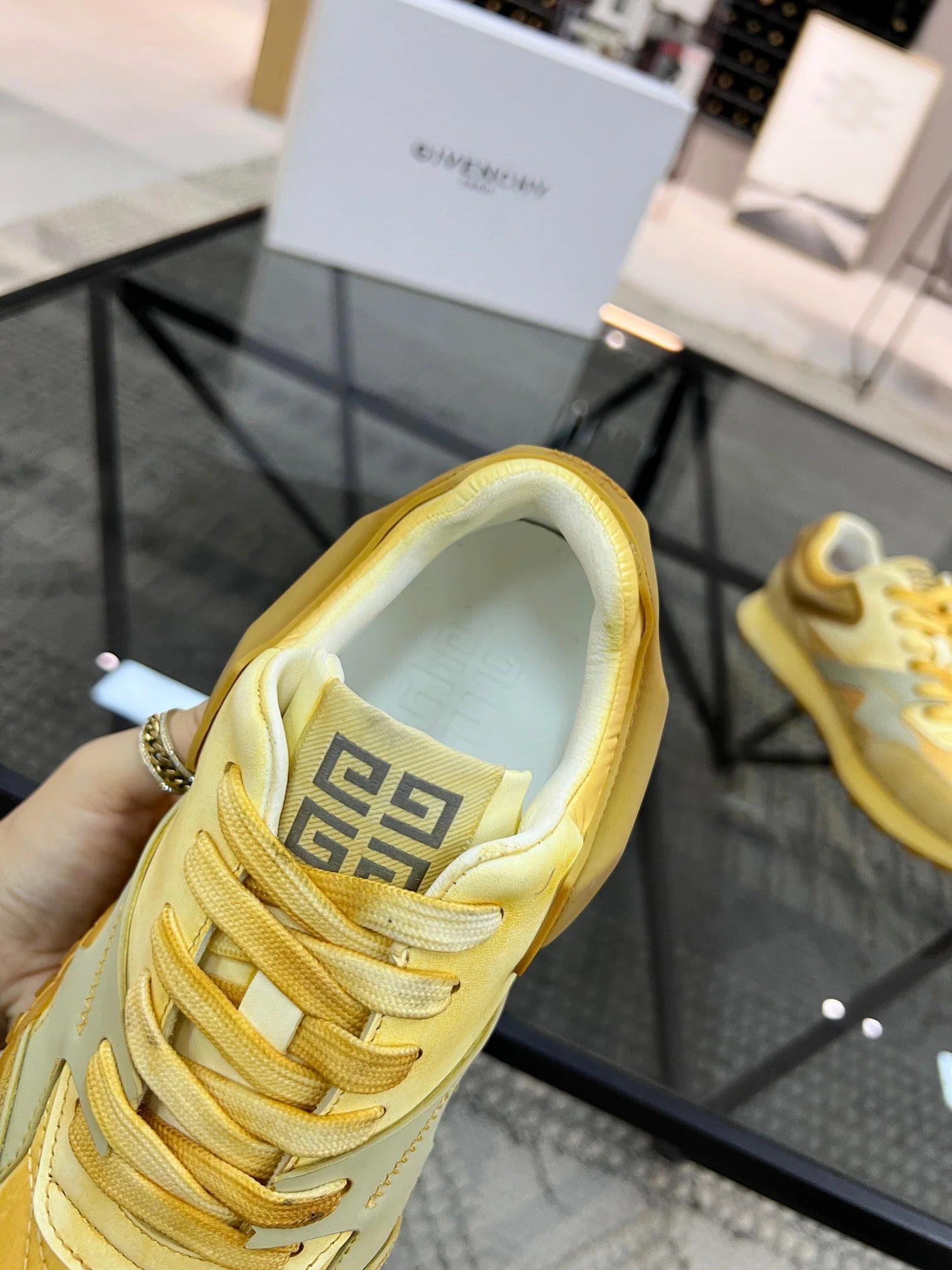 Orange, Light green, Yellow, White and Light Blue Shoes