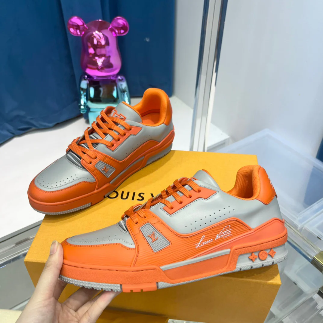 Green grey, Orange grey and Black grey Shoes