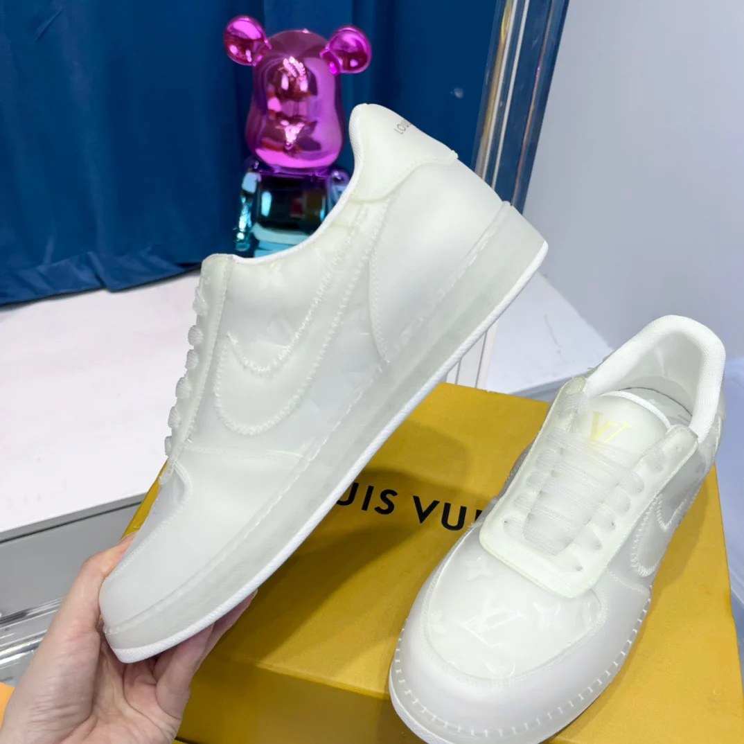 Blue, Green, Yellow and White Shoes