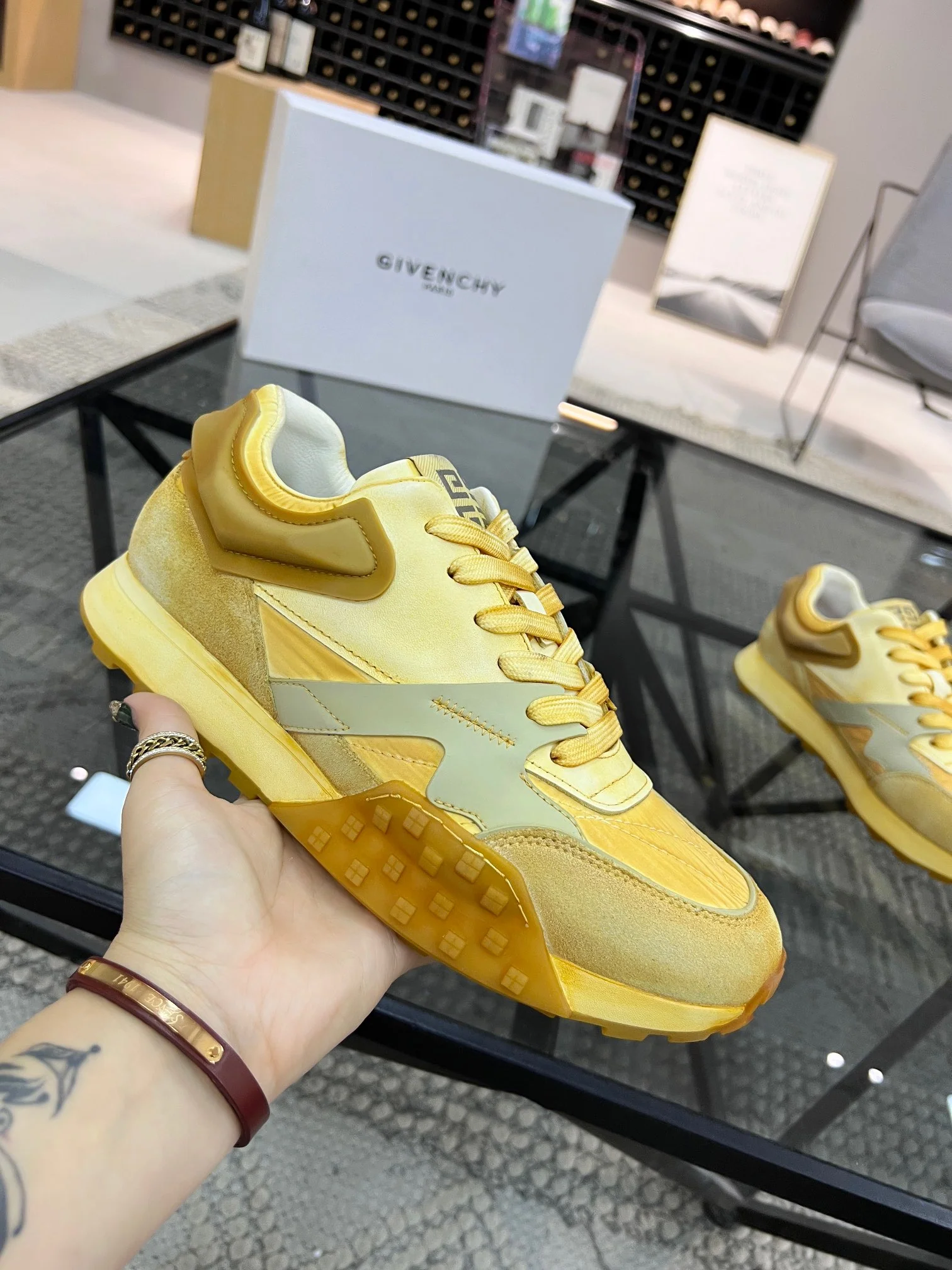 Orange, Light green, Yellow, White and Light Blue Shoes