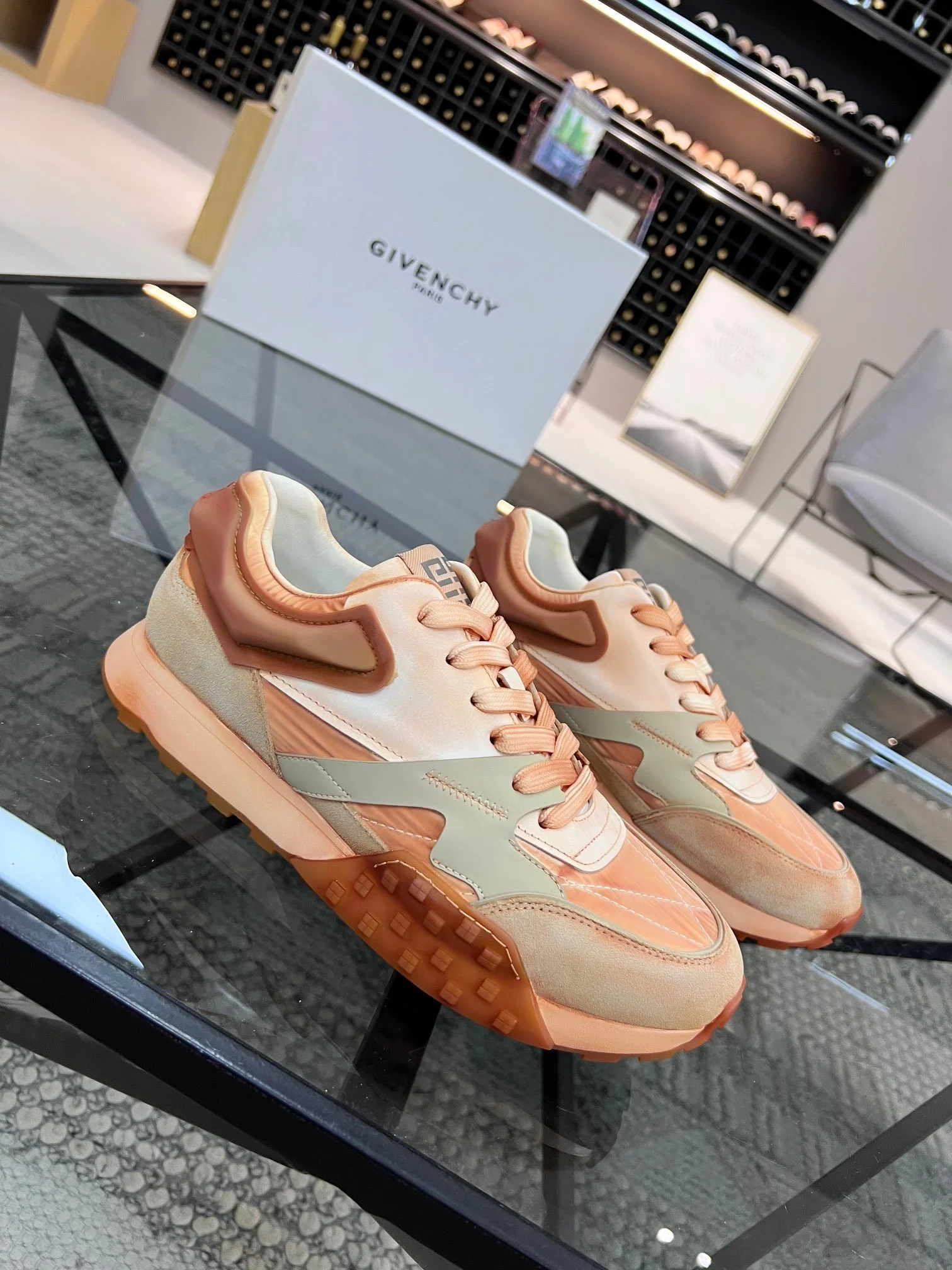 Orange, Light green, Yellow, White and Light Blue Shoes