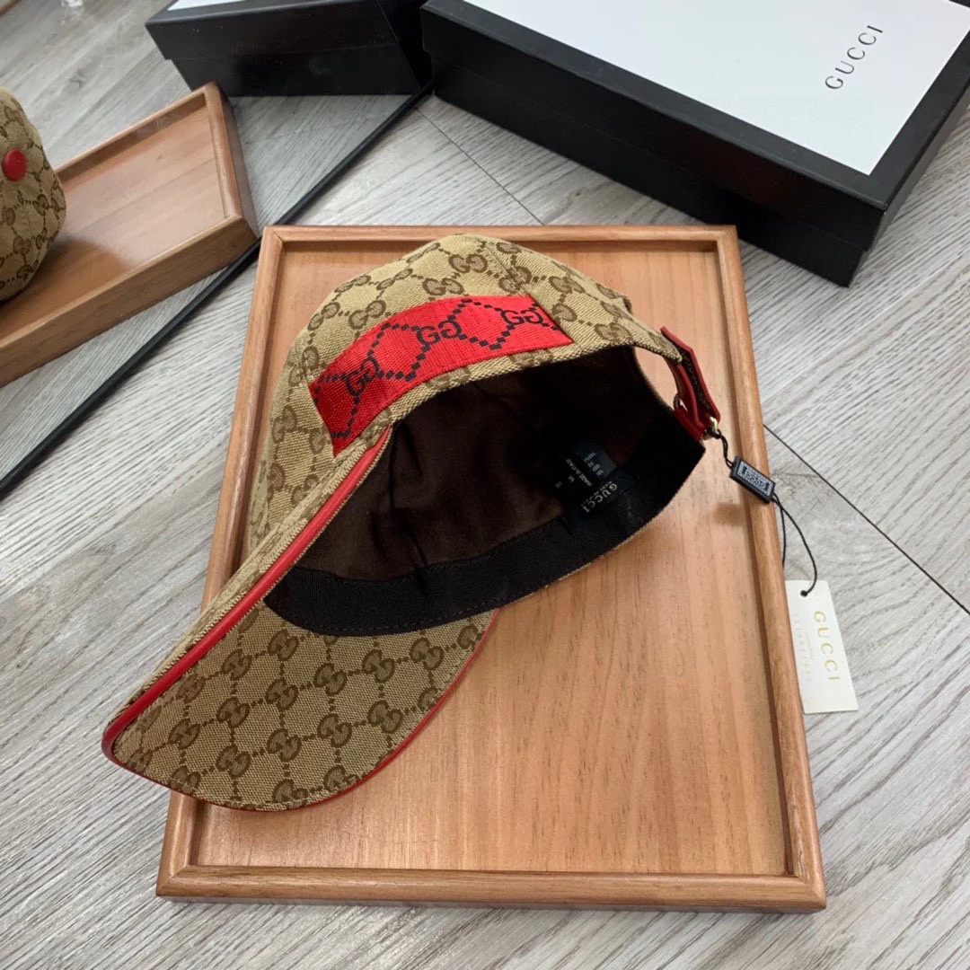 Brown and White Caps