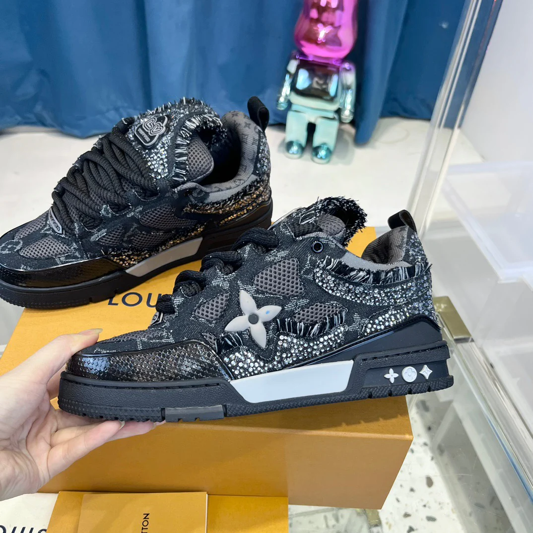 Black and Blue Shoes