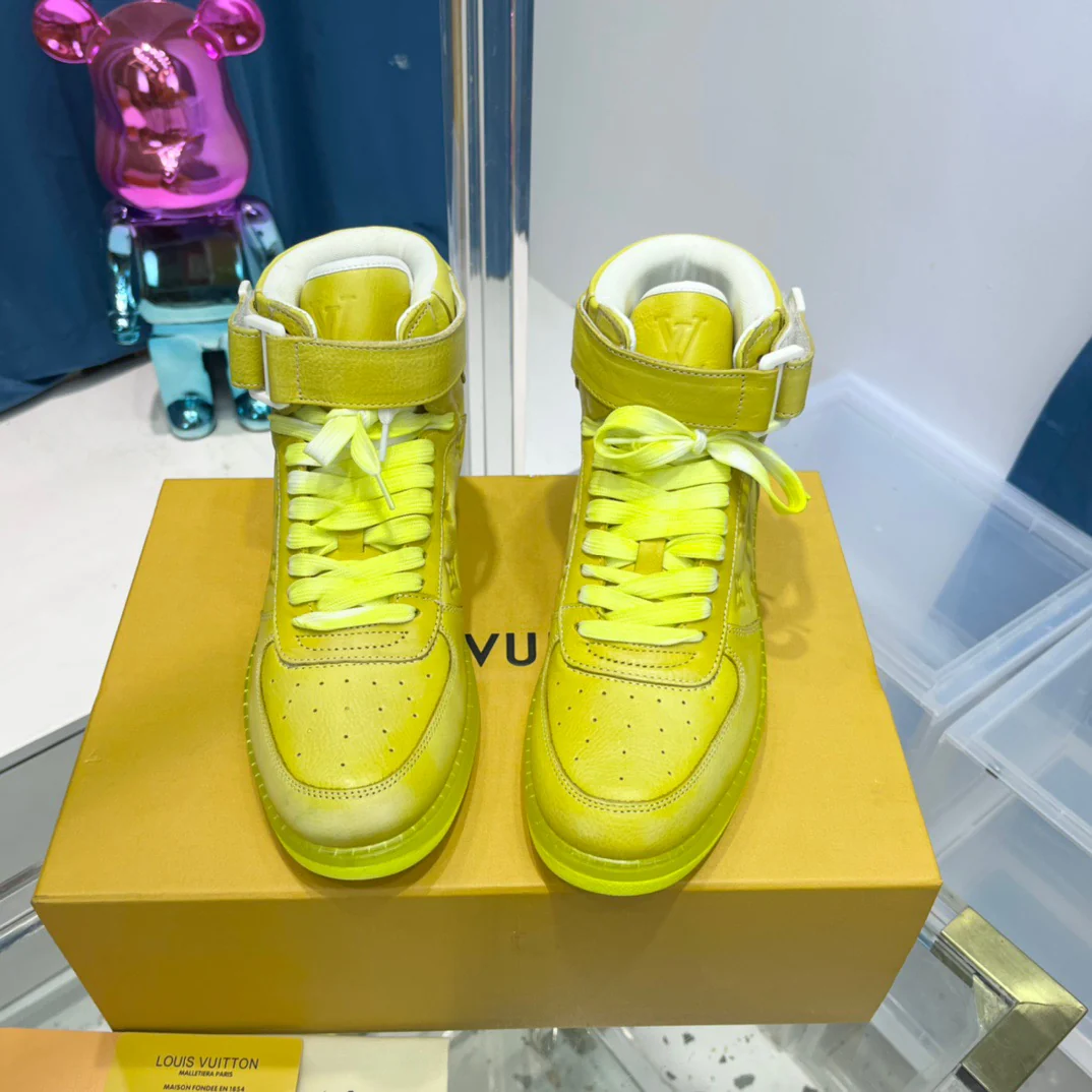 Green, Blue and Yellow Shoes