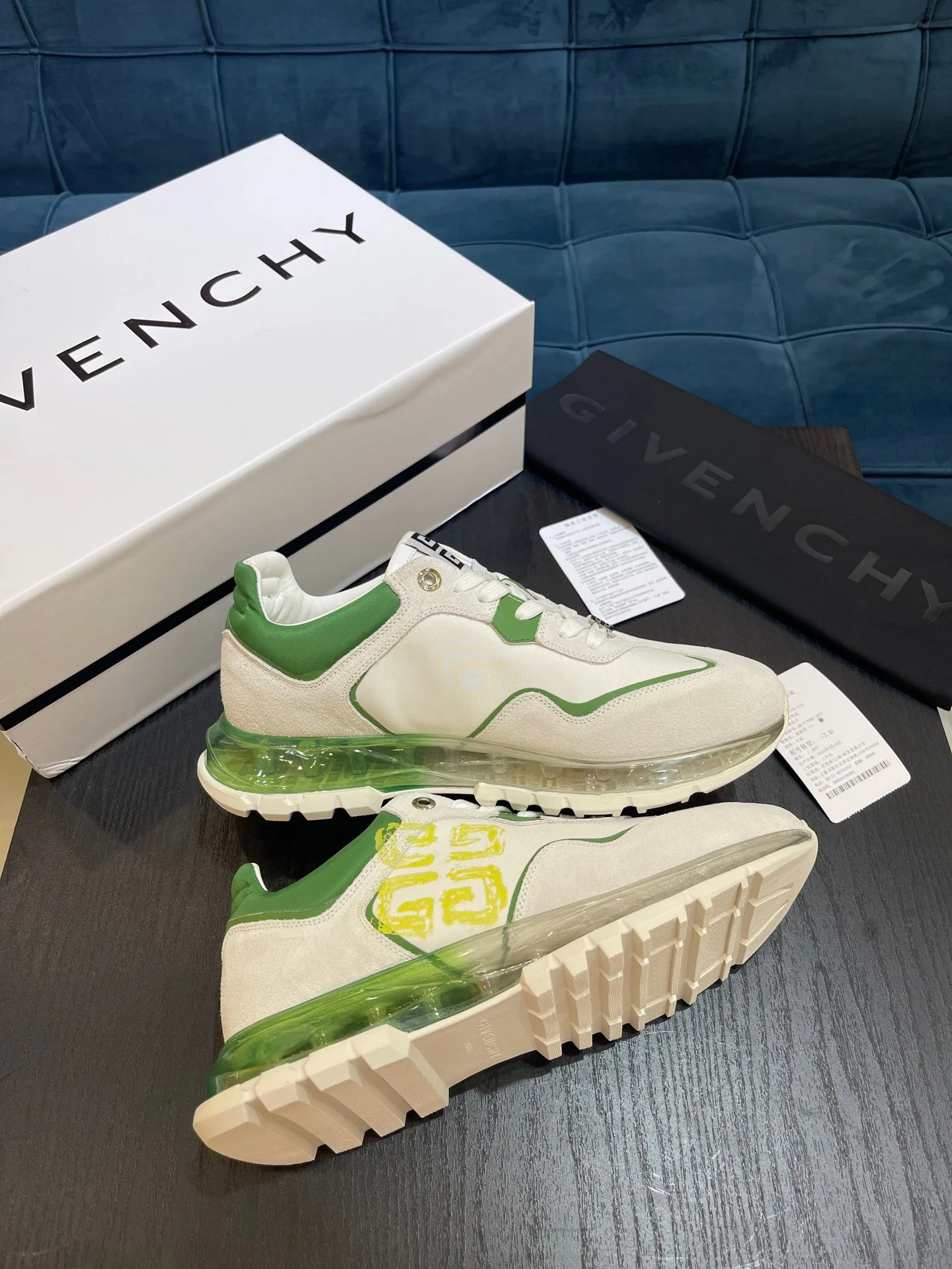 White yellow, White red, White black, White green and White blue Shoes