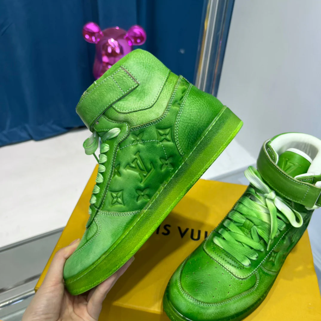 Green, Blue and Yellow Shoes