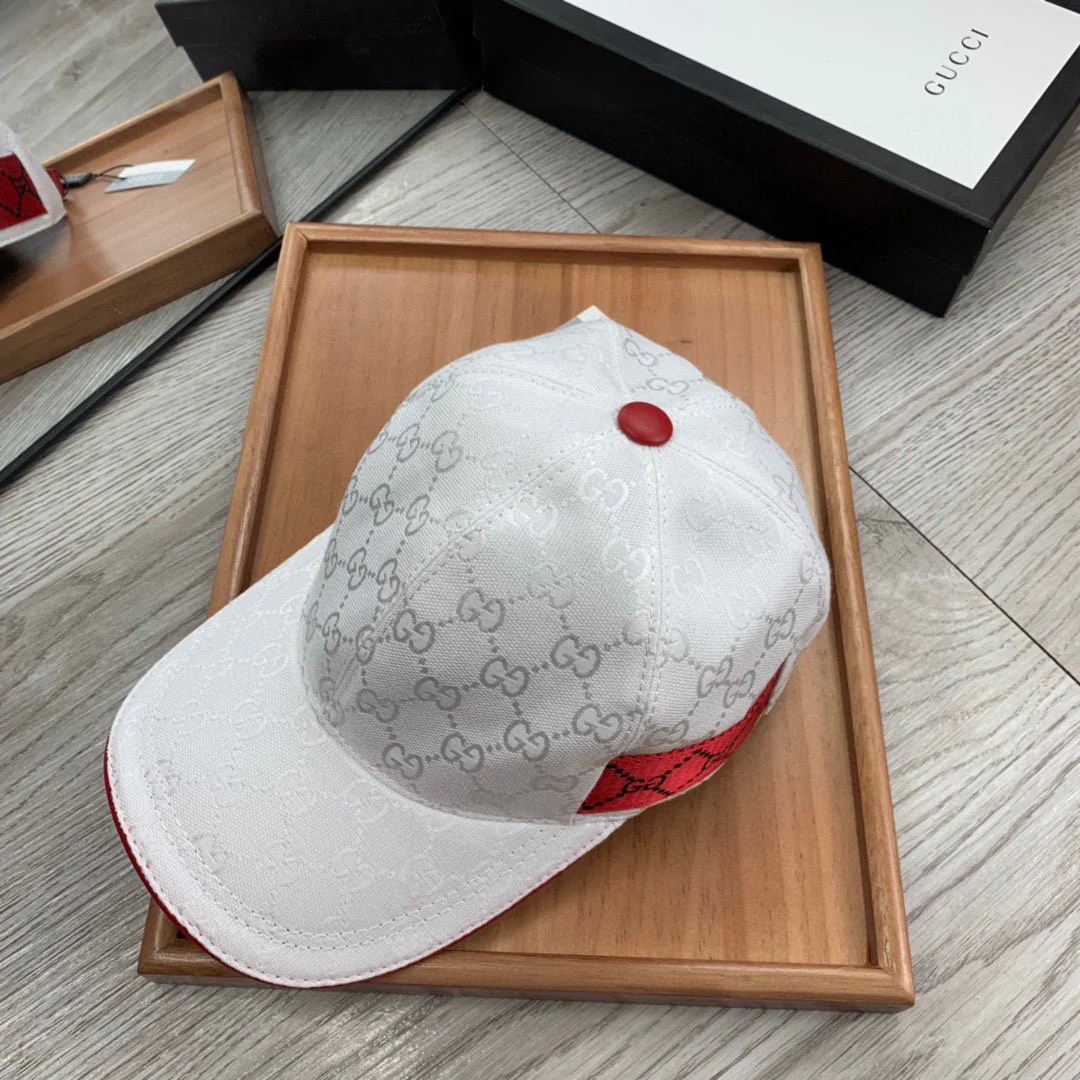 Brown and White Caps