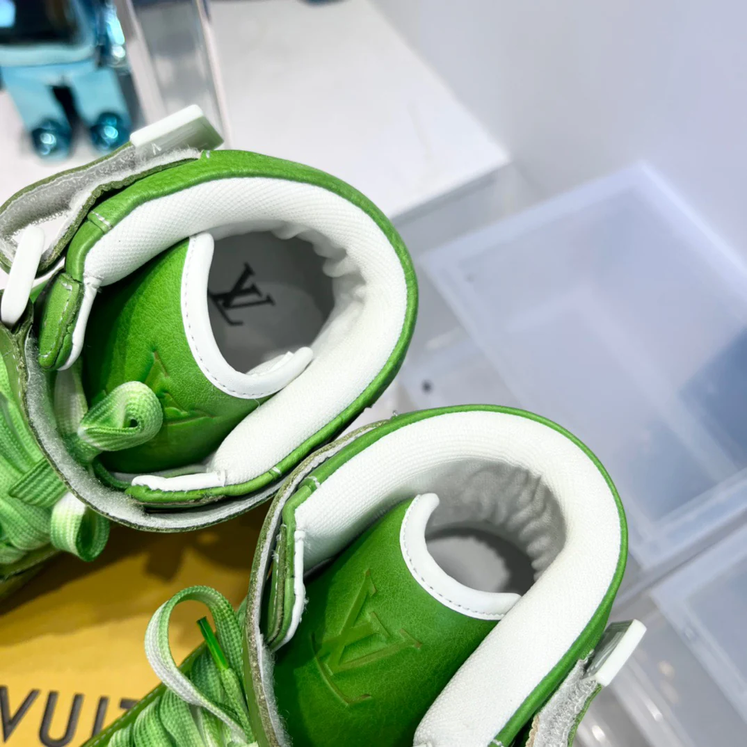 Green, Blue and Yellow Shoes