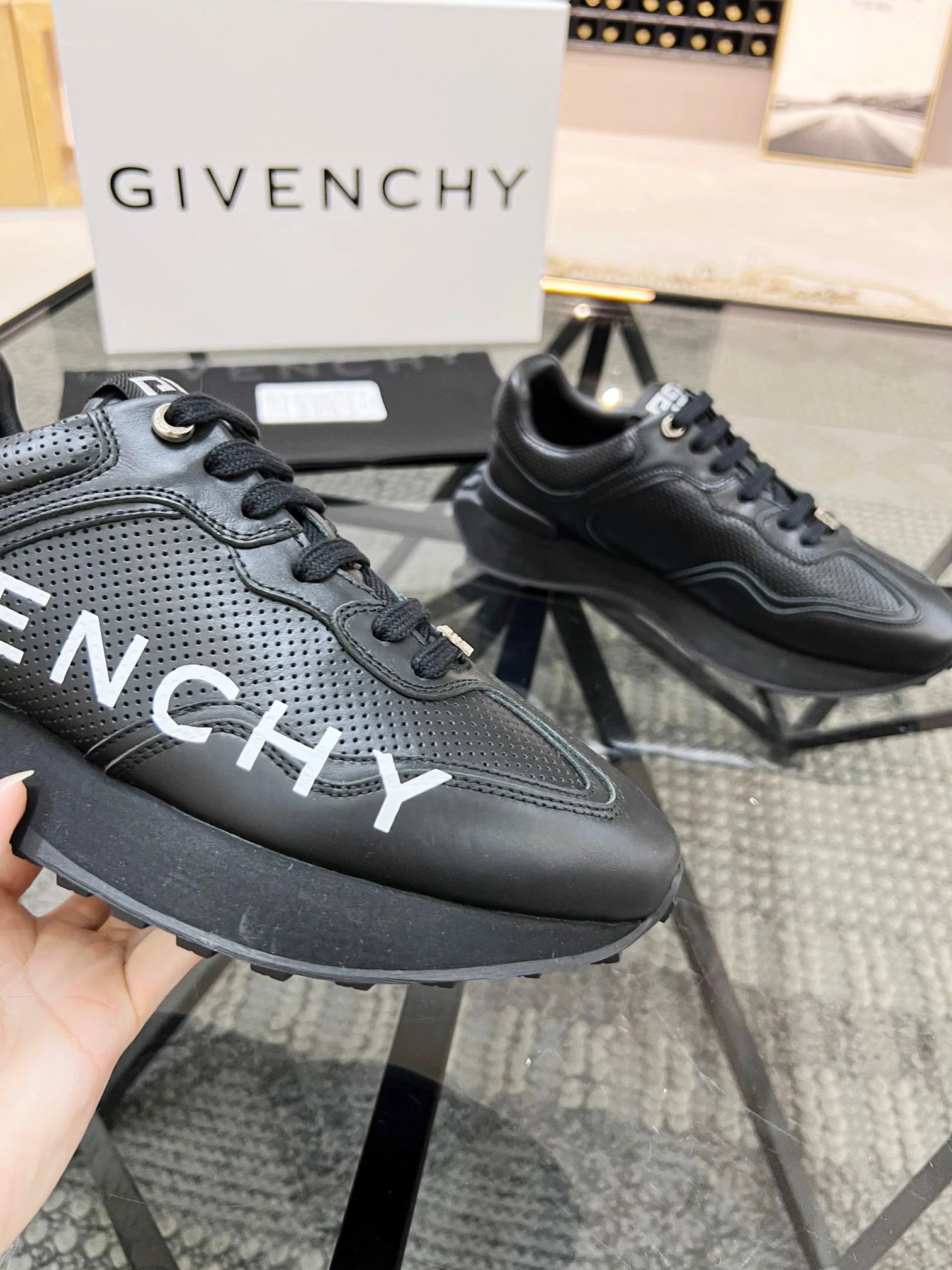 Black and white Shoes