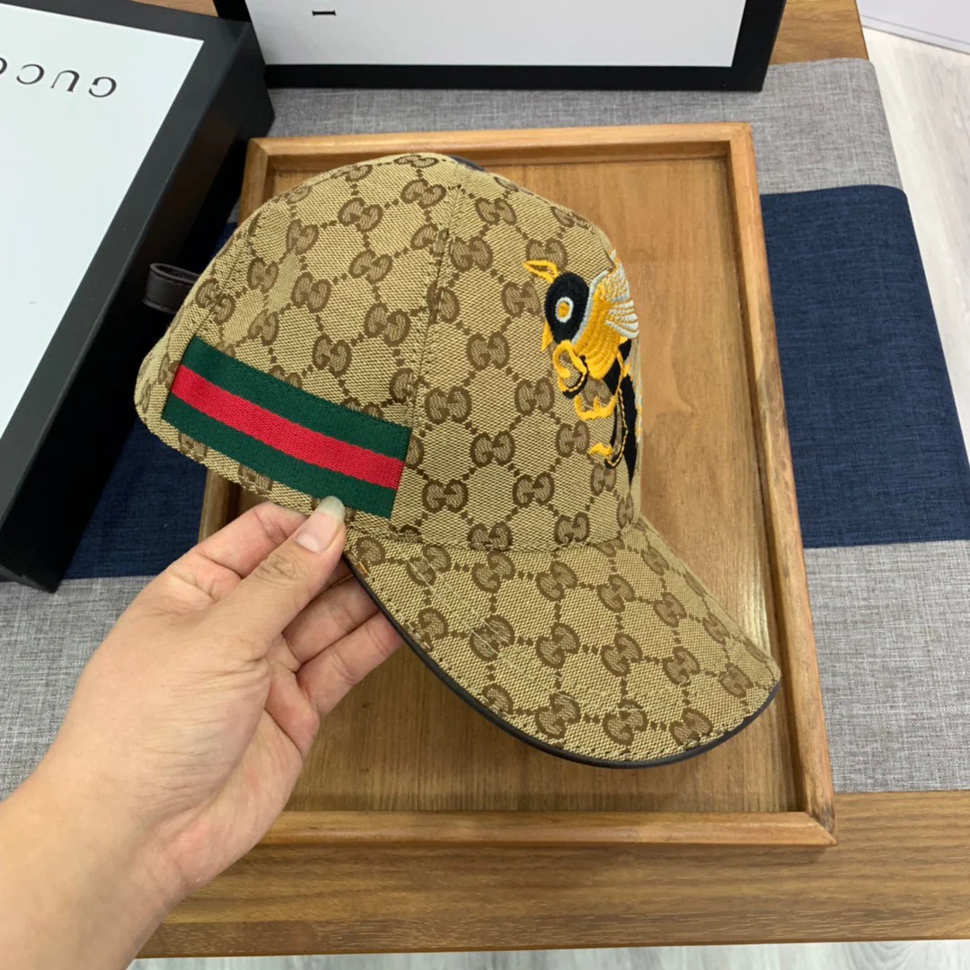 Brown and Black Caps