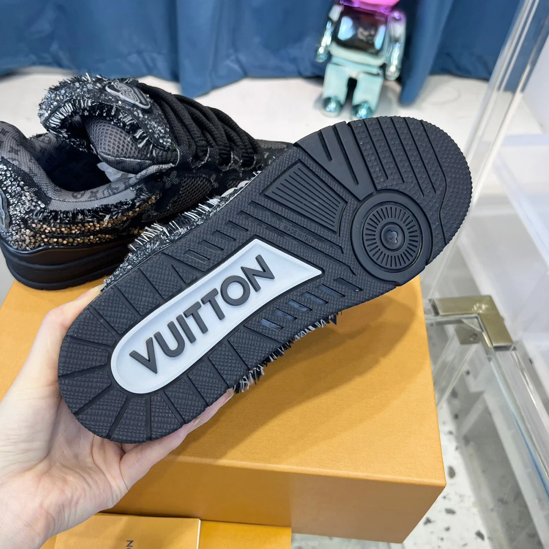 Black and Blue Shoes