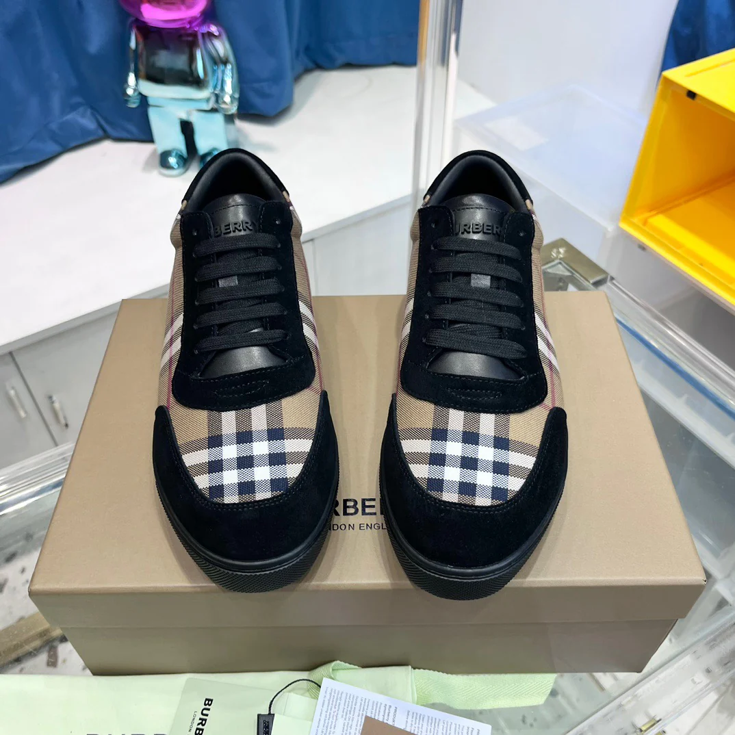 Black white grey Shoes