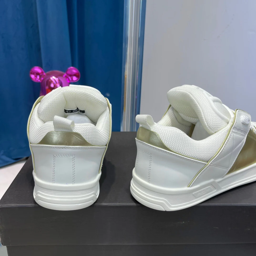 White black, Brown white, Green white, Blue white and Shiny White Shoes