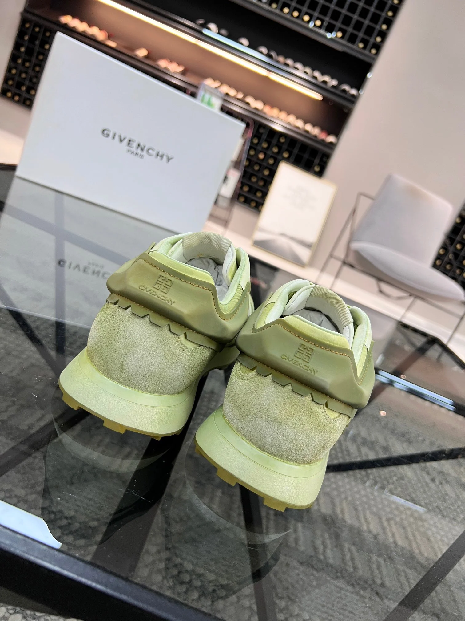 Orange, Light green, Yellow, White and Light Blue Shoes