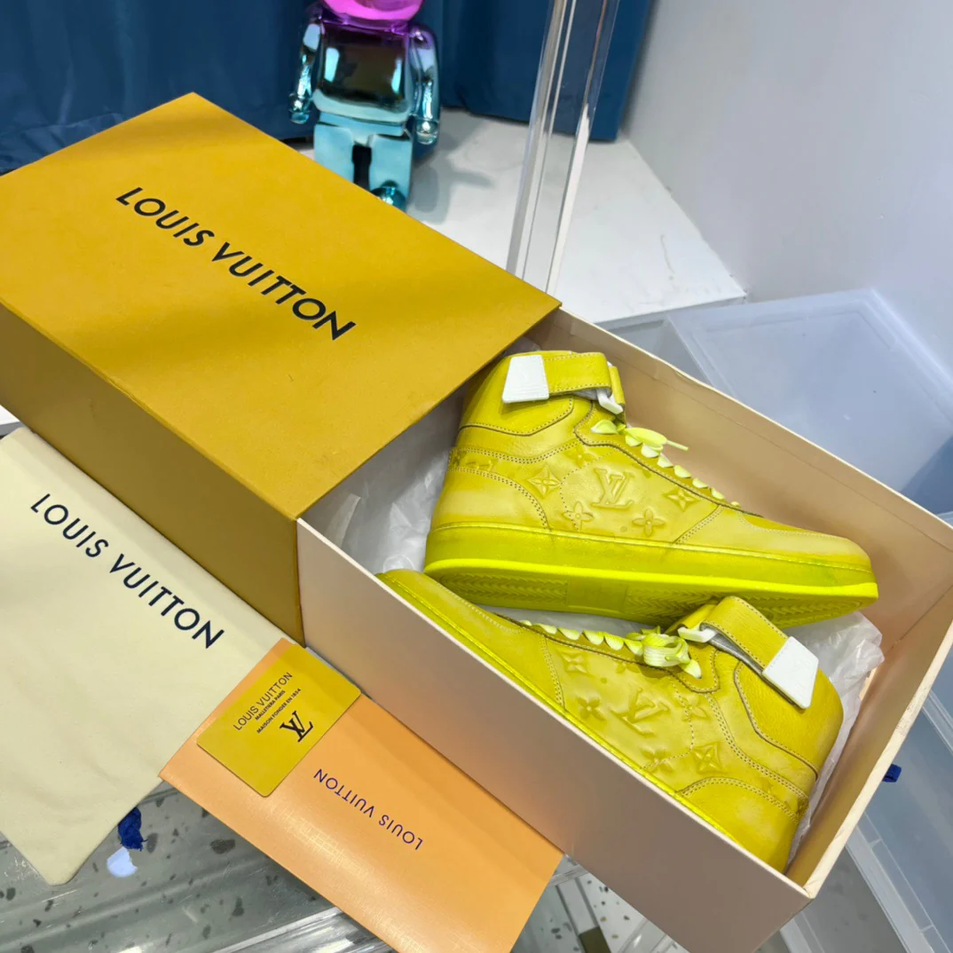 Green, Blue and Yellow Shoes