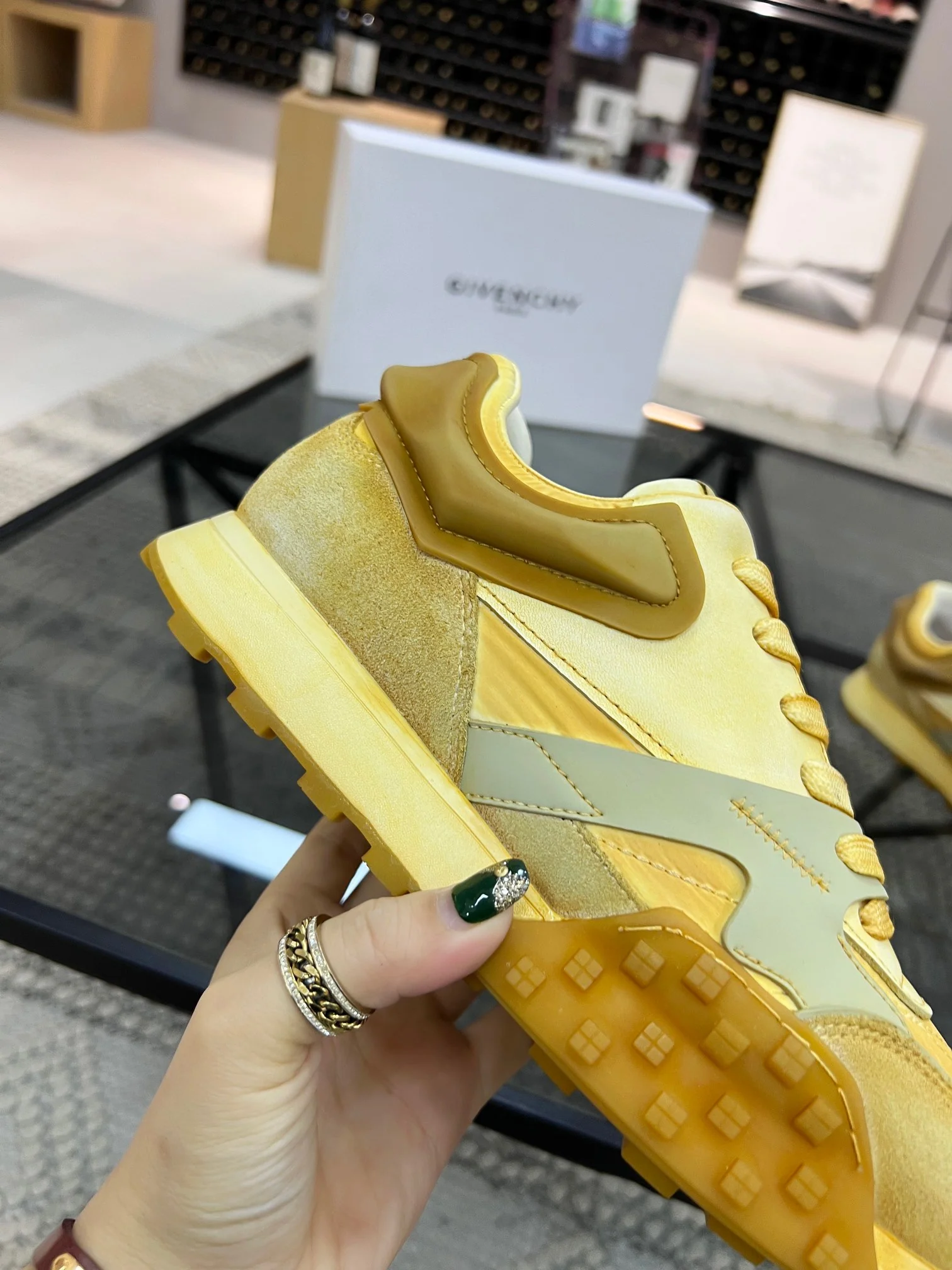 Orange, Light green, Yellow, White and Light Blue Shoes