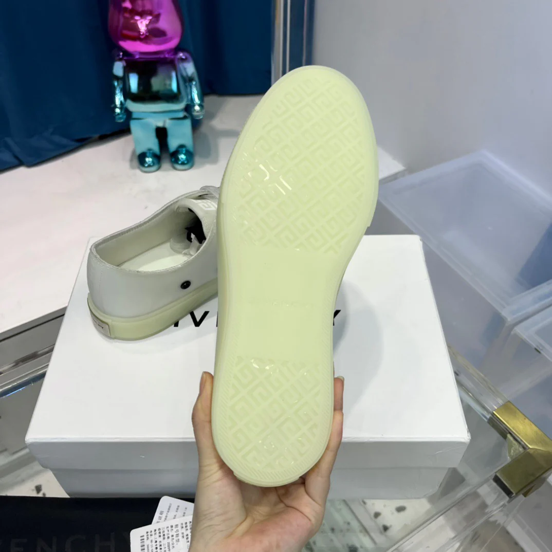 Yellow, White and Black Shoes