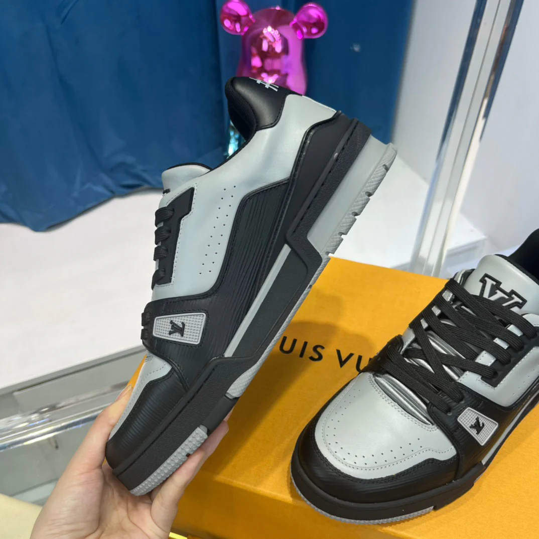 Green grey, Orange grey and Black grey Shoes