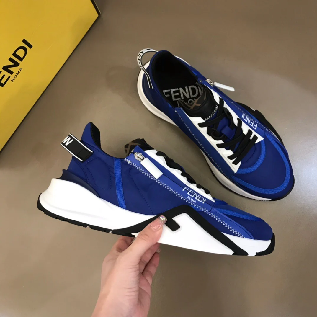 Black and Navy Blue Shoes