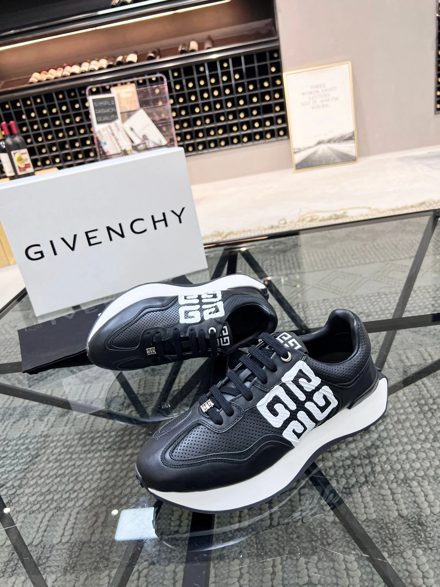 Black and white Shoes