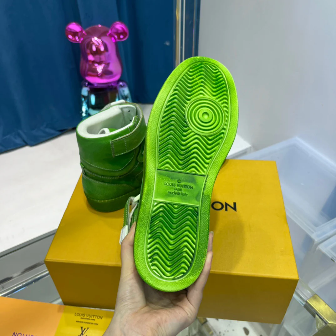 Green, Blue and Yellow Shoes