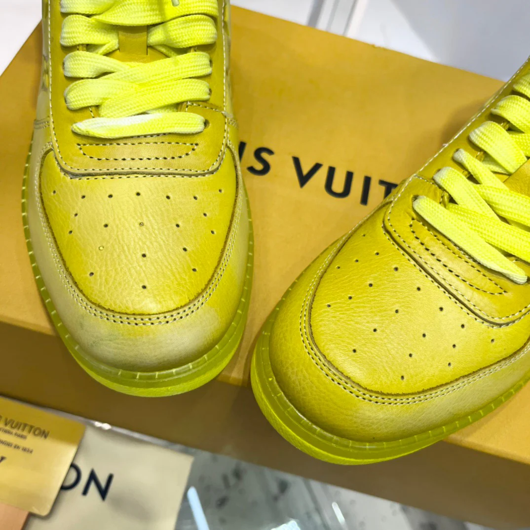 Green, Blue and Yellow Shoes