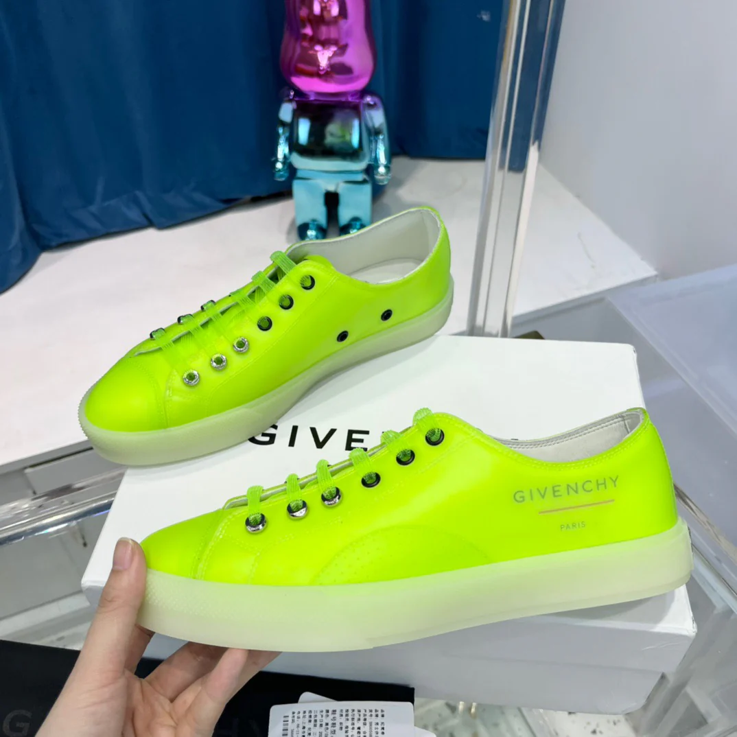 Yellow, White and Black Shoes