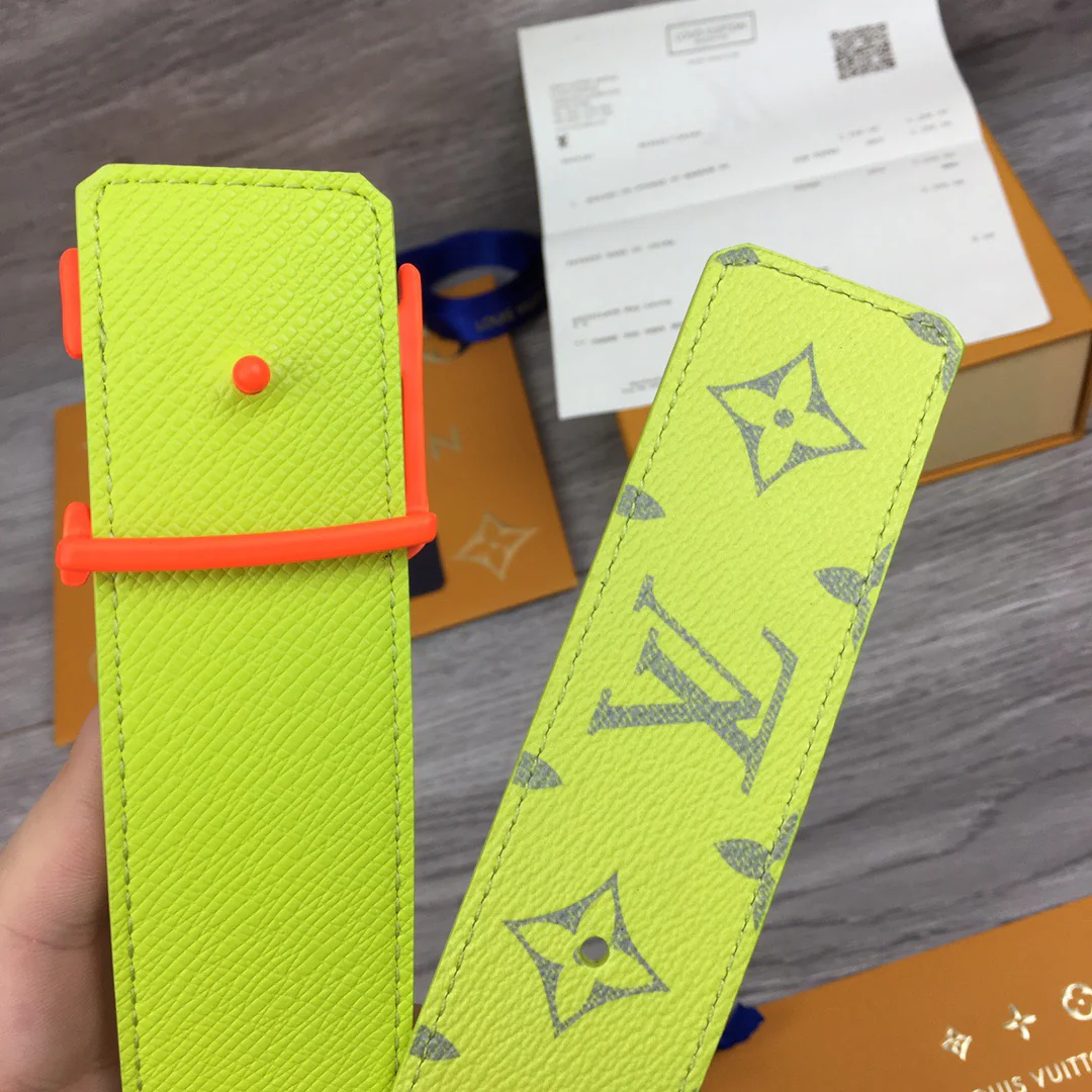 Black, Grey, Light Green And Blue Belts