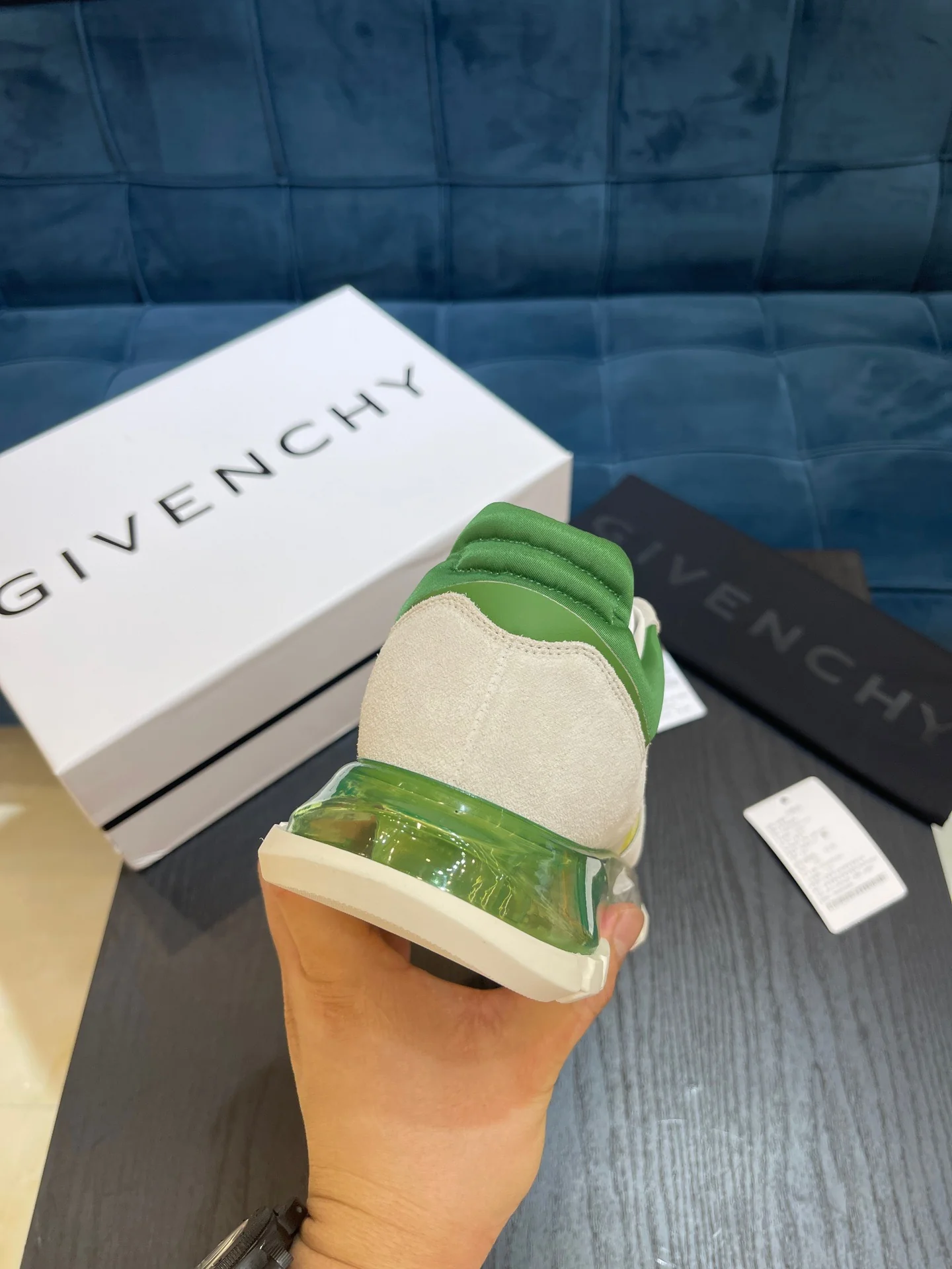 White yellow, White red, White black, White green and White blue Shoes