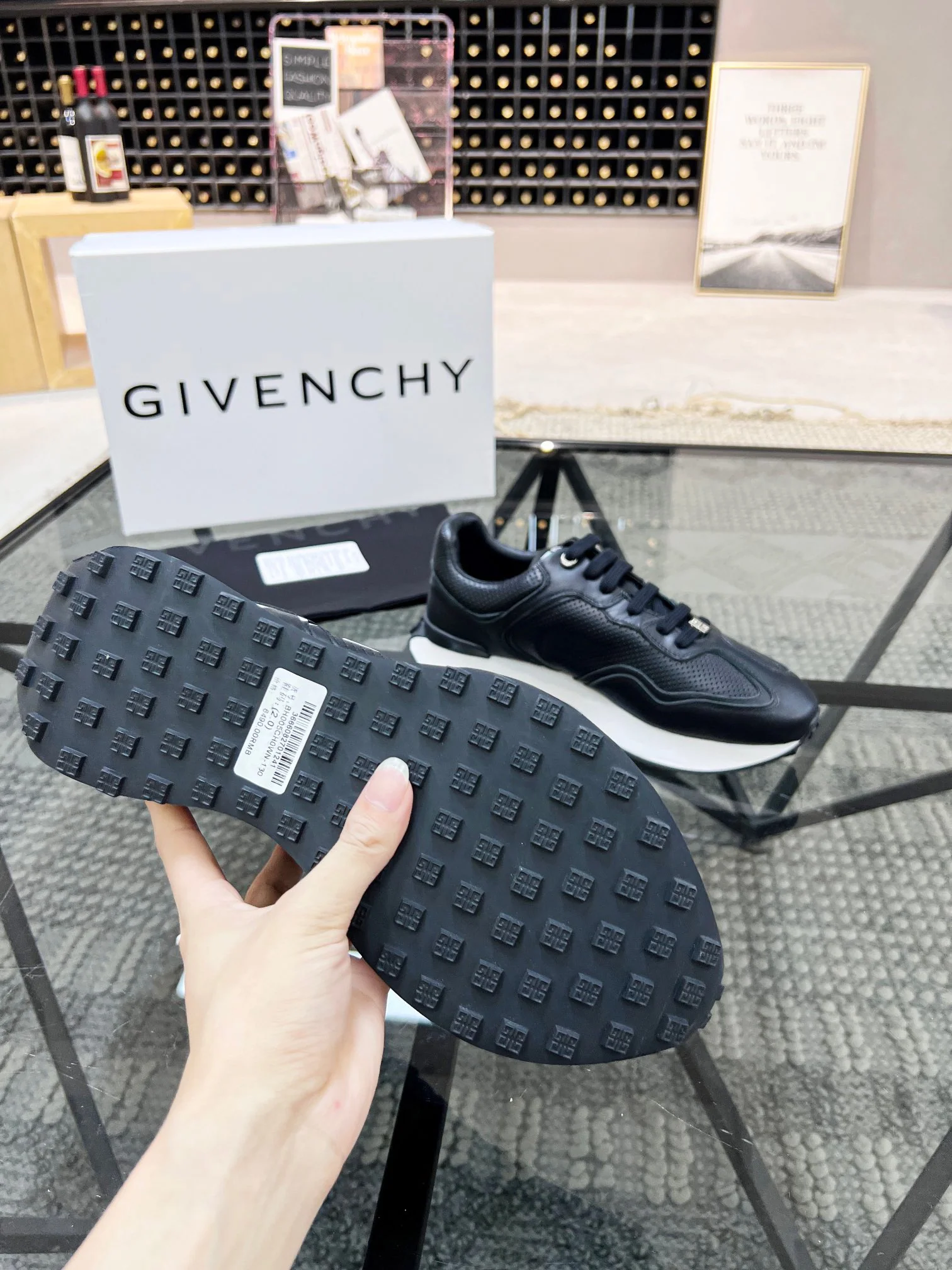 Black and white Shoes