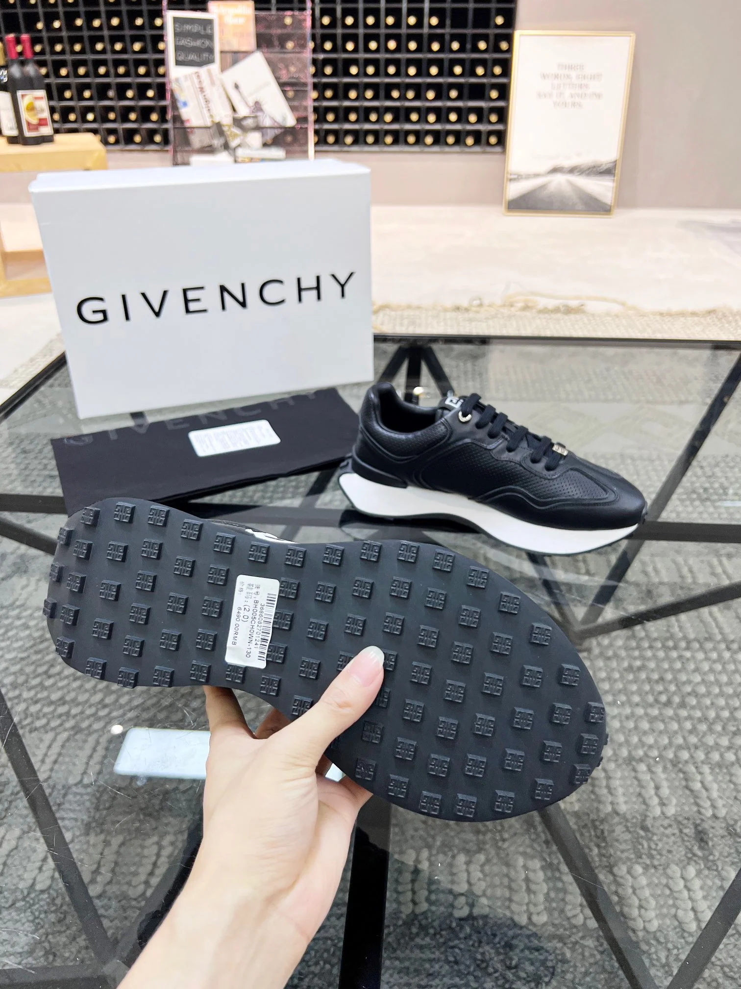 Black and white Shoes