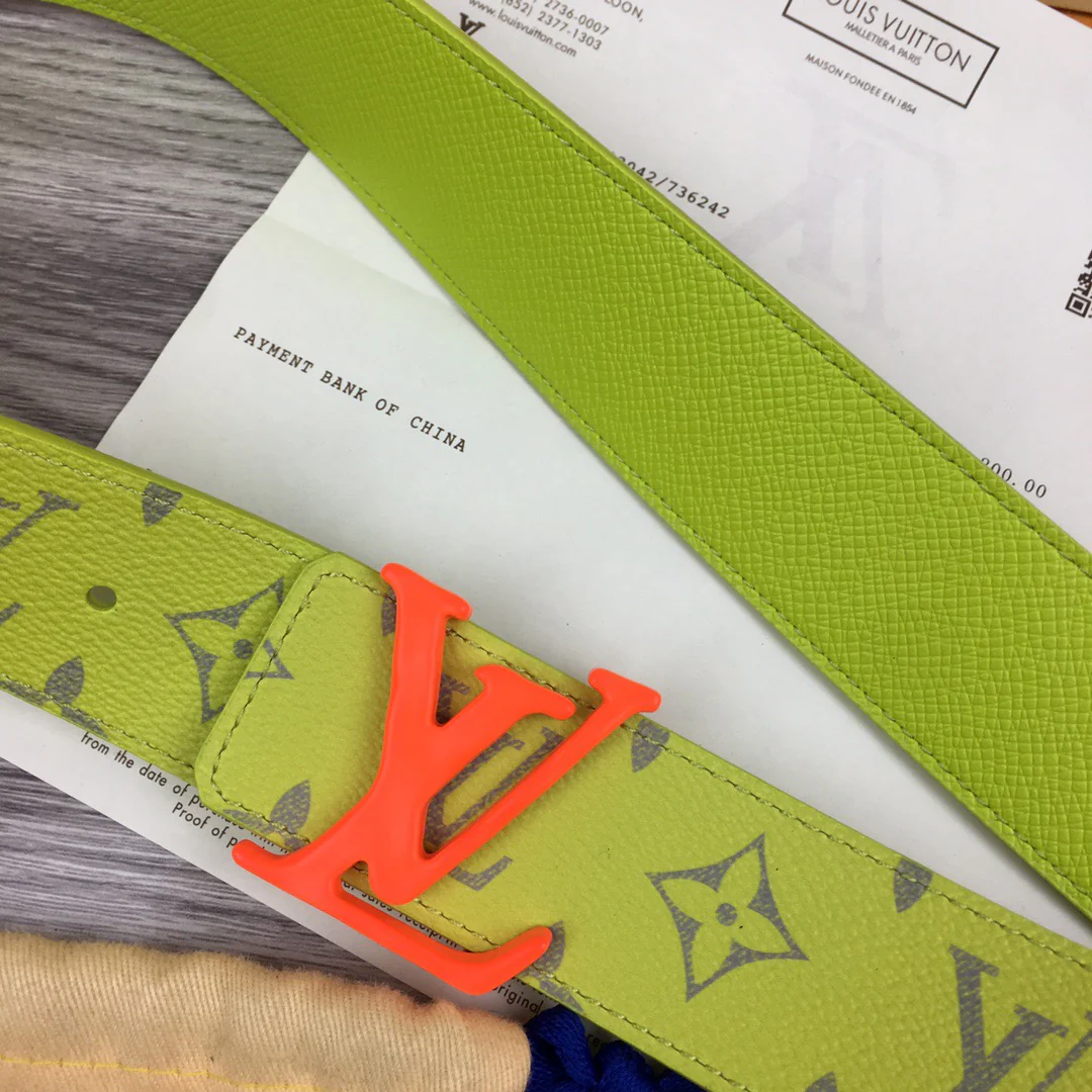 Black, Grey, Light Green And Blue Belts