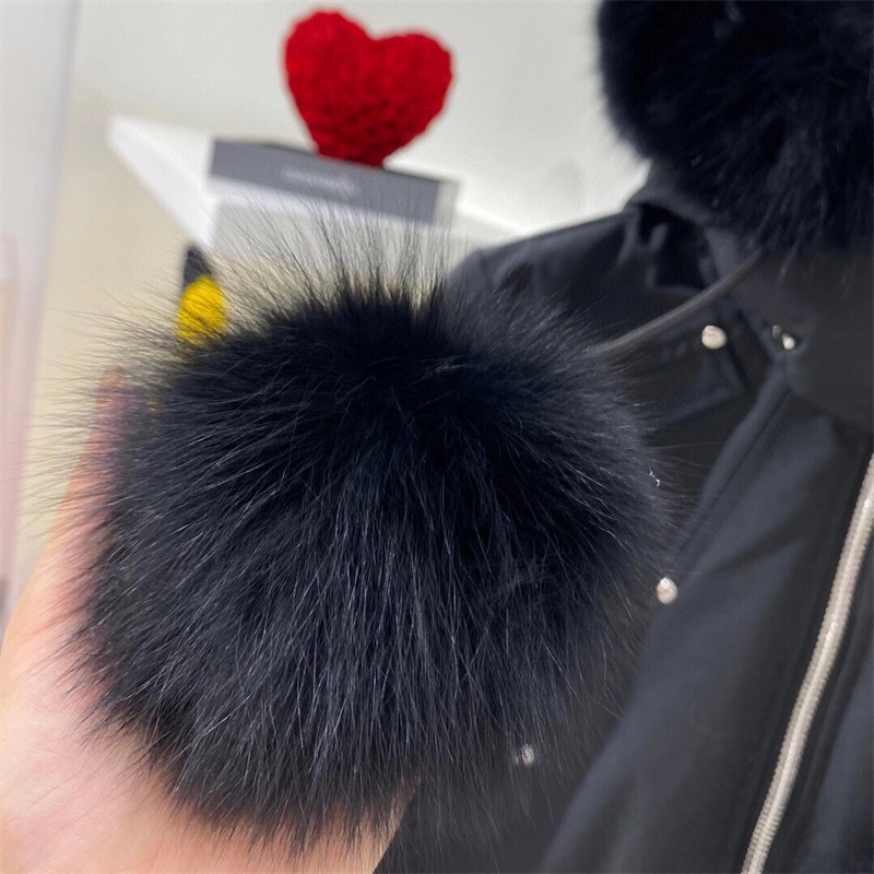 Winter jacket for women real fox fur XS-3XL