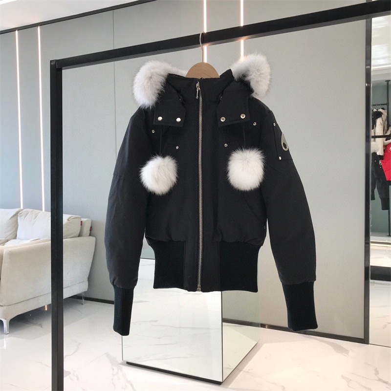 Winter jacket for women real fox fur XS-3XL