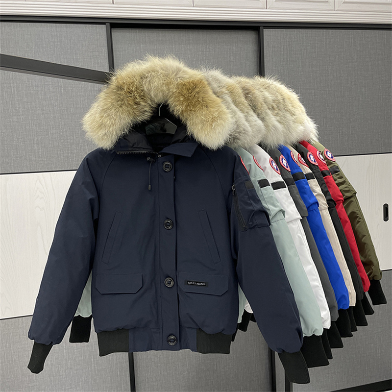 Winter jacket for women real wolf fur XS-XXL