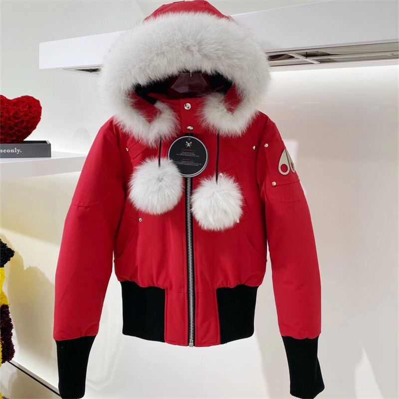 Winter jacket for women real fox fur XS-3XL