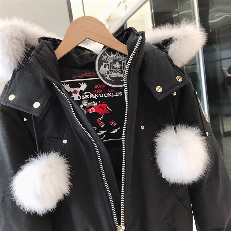 Winter jacket for women real fox fur XS-3XL