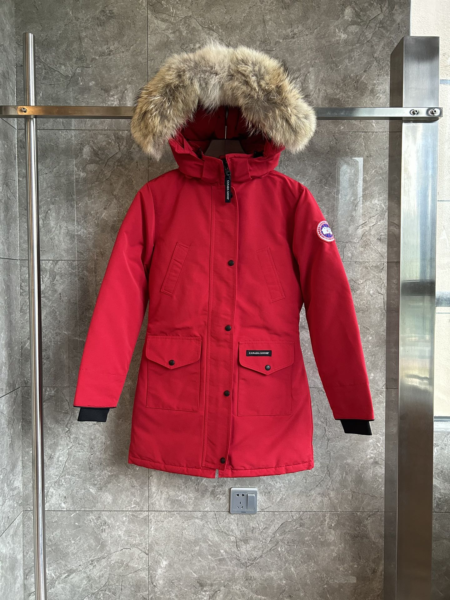 Winter jacket for women real wolf fur XS-XXL