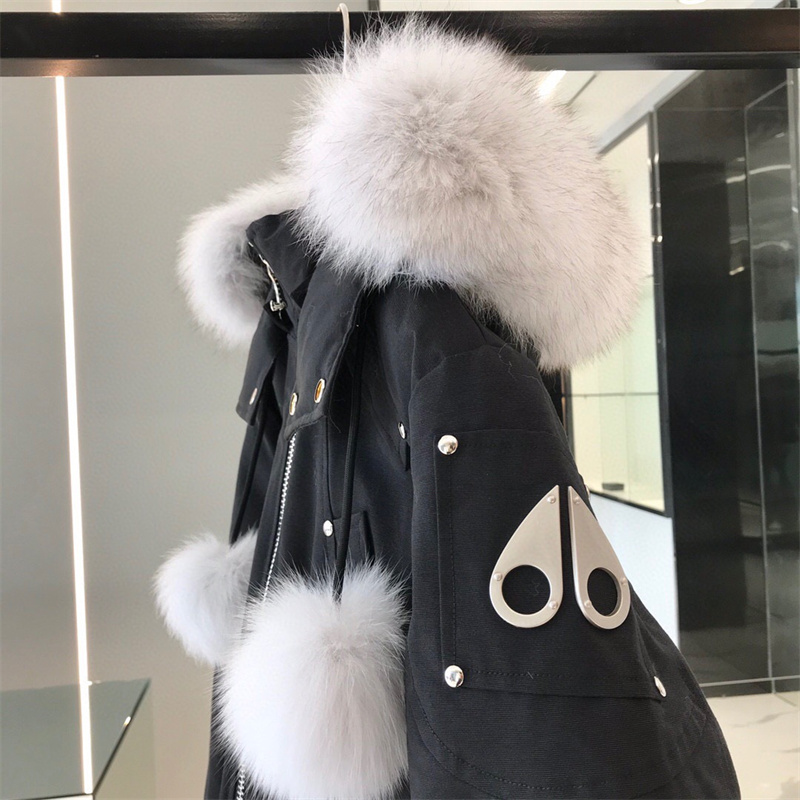 Winter jacket for women real fox fur XS-3XL