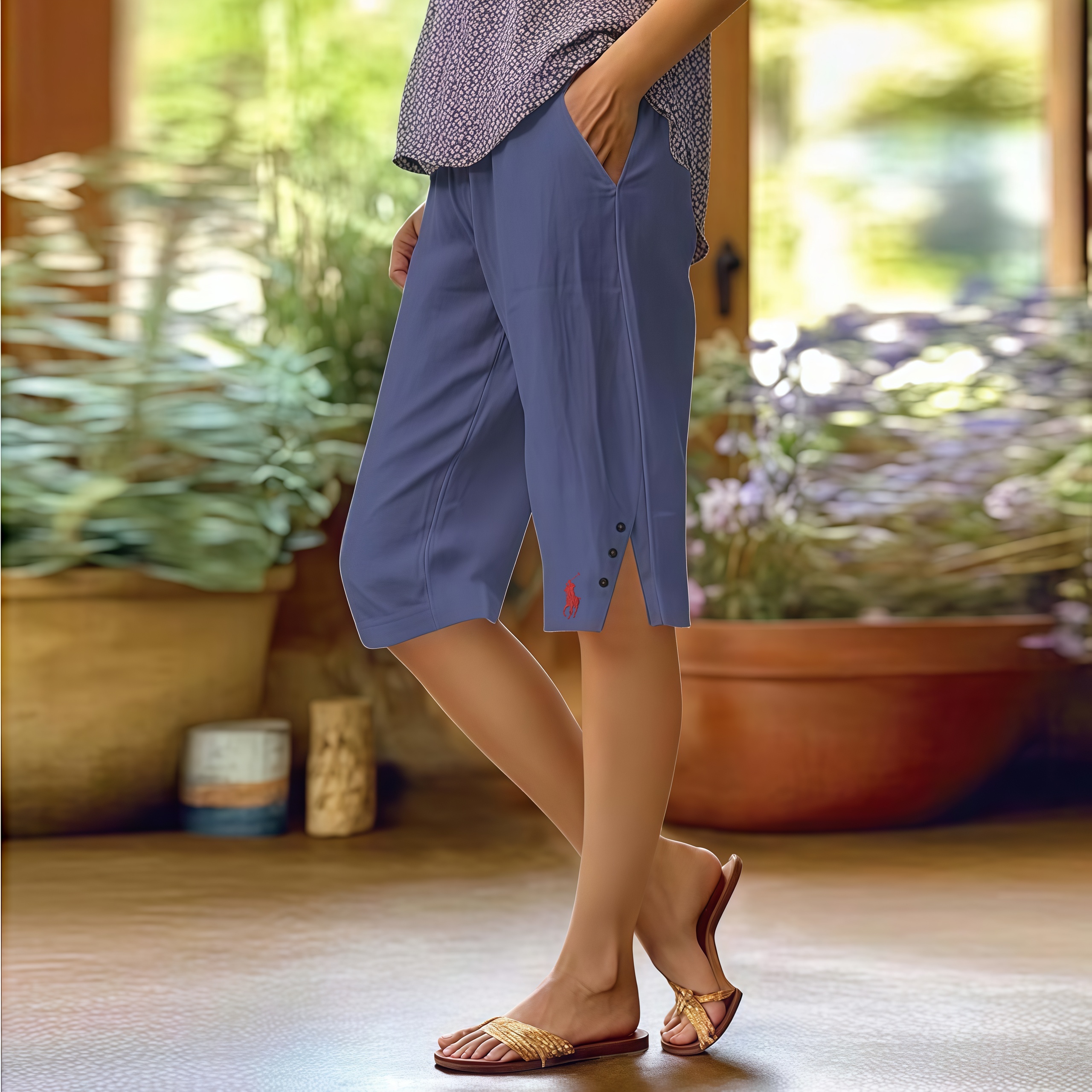 Ralph Lauren Linen Beach Bermuda Shorts with Pocket (BUY 3 FREESHIPPING)