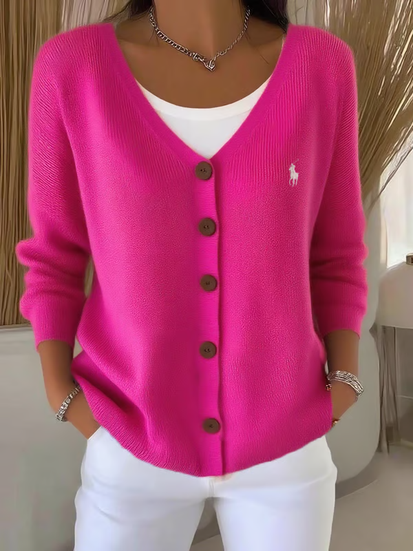 Ralph Lauren Women's Casual Autumn Knitted Cardigan