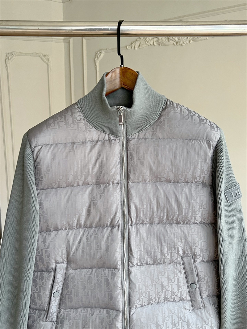 Men's Knitted Jacket Down splicing jacket S-XXL