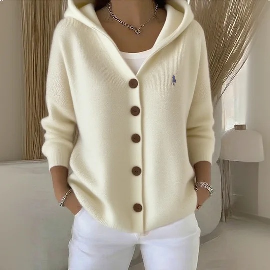 Ralph LaurenĀ® Women's Plain Casual Cardigan Knitted Cardigan