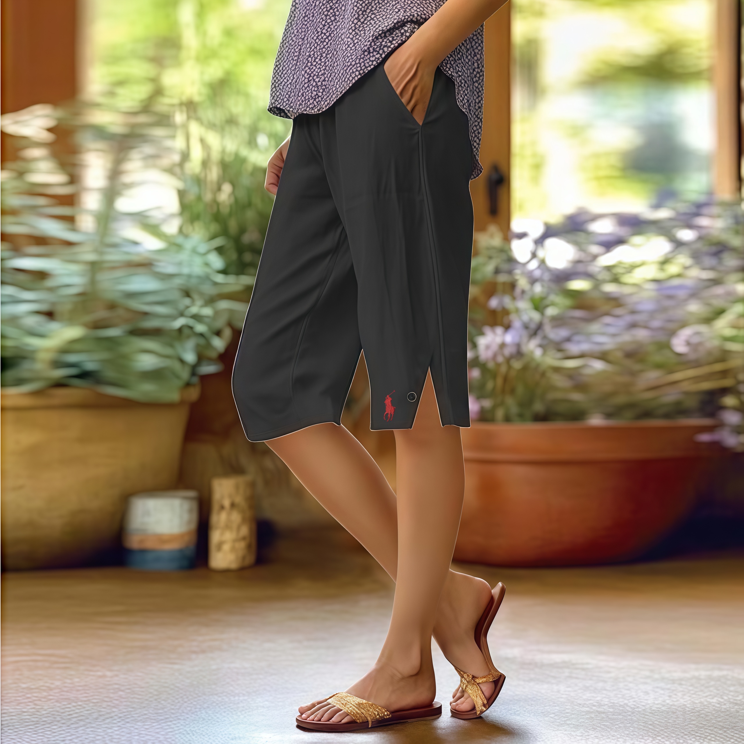 Ralph Lauren Linen Beach Bermuda Shorts with Pocket (BUY 3 FREESHIPPING)